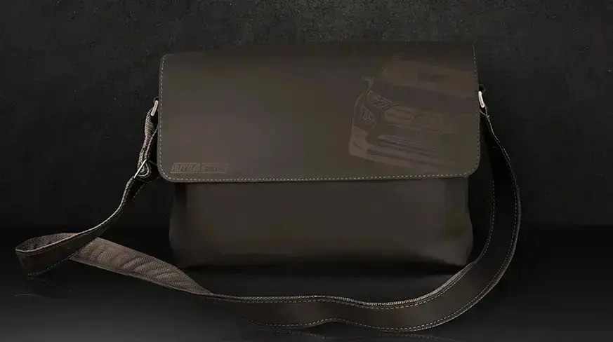 Ledertasche Schwarz