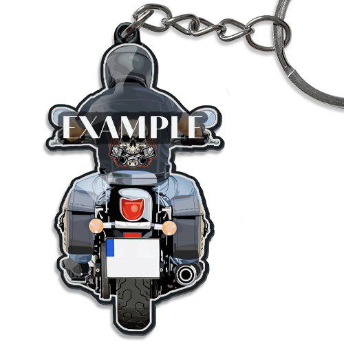 Motorrad Schlüsselanhänger mit Namen