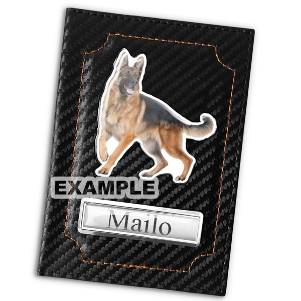 Vaccination Card Cover Dog Personalized