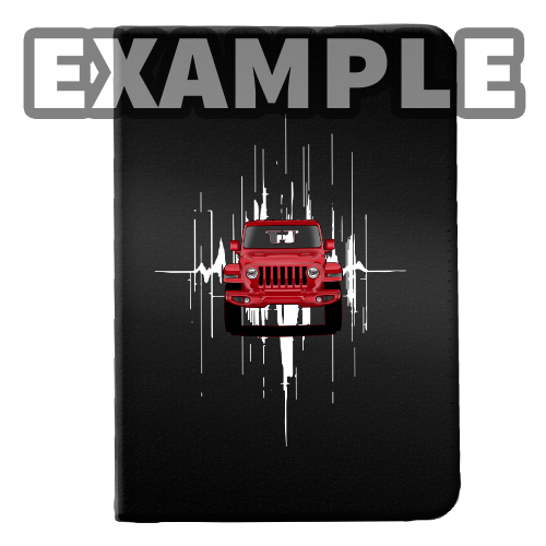 Custodia per documenti auto con design battito cardiaco