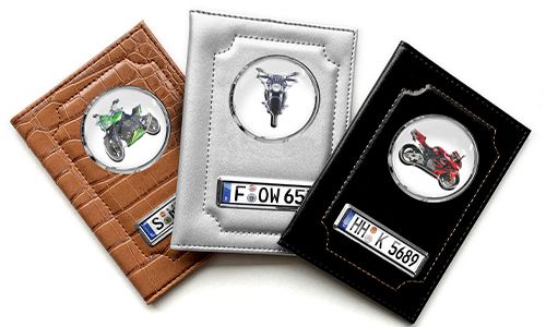 Fahrzeugscheinhülle für Motorradliebhaber