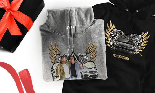 Gepersonaliseerde hoodie met automotief voor je beste vrienden