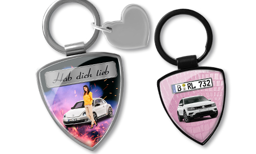 Keychain shield - gift for your girlfriend