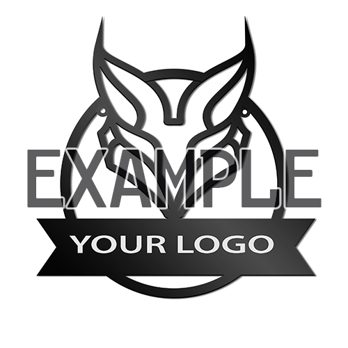 Kovové logo s podpisem