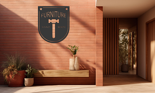 LED osvětlené kovové logo - jedinečný dárek pro přátele nebo obchodní partnery