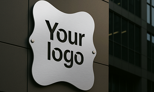 Kreativní LED osvětlené kovové logo jako dárek pro společnosti nebo osoby se samostatně výdělečně činné