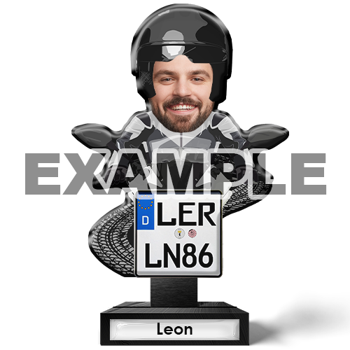 Personalised Deco With Motorcycle Driver