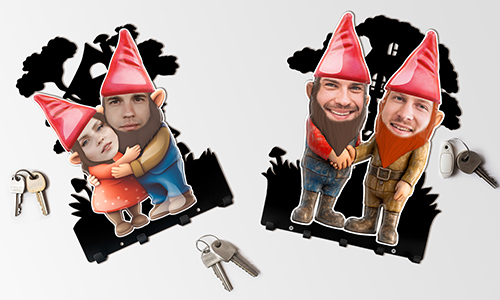 gallery-personalized-keyholder-wall-garden-gnomes-couple-friends-2