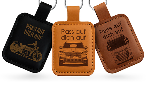 Porte-clés en cuir véritable