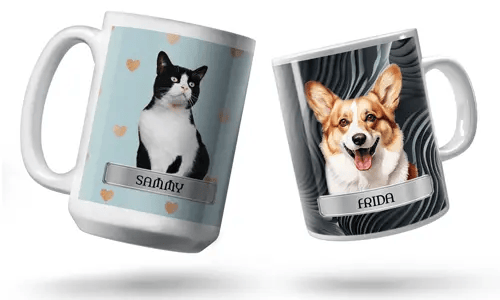 Tasse mit personalisiertem Haustier