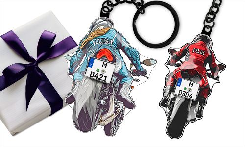 Sport motorcycle keychain – gift for best friend!