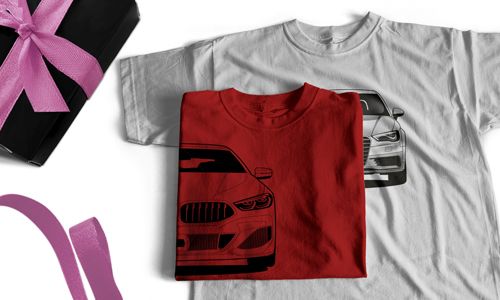 T-Shirt mit Auto-Design für Mama