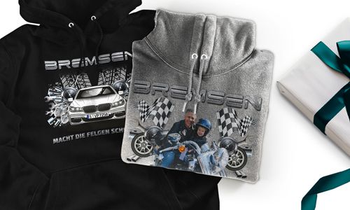 Tuning-Hoodie für Opa mit Auto Design