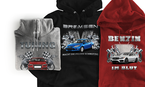 Tuning-Hoodies für Auto-Liebhaber