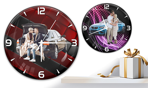 Wall clock coolline with photo of your girlfriend