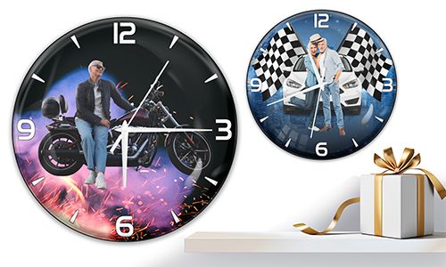 Wanduhr mit deinem Großmutterbild