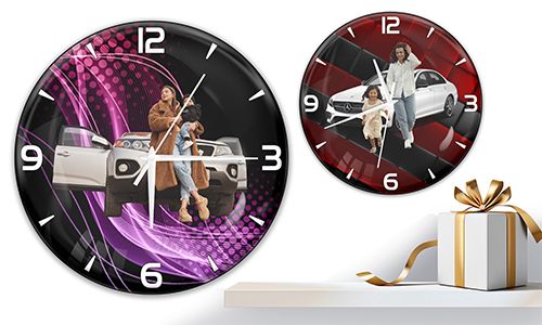 Wall clock with your mother image