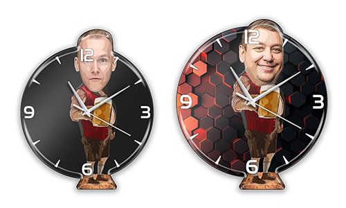 Personalisierte Wanduhr Comic Hobby - Oktoberfest