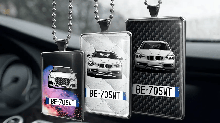 Car mirror decoration