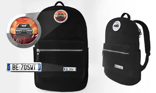 Rygsæk sort fløjl