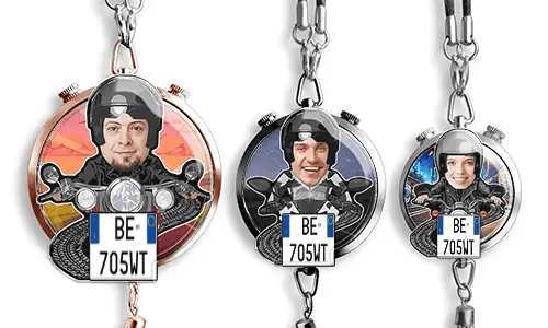 Autoluchtverfrisser met foto – Motorrijder