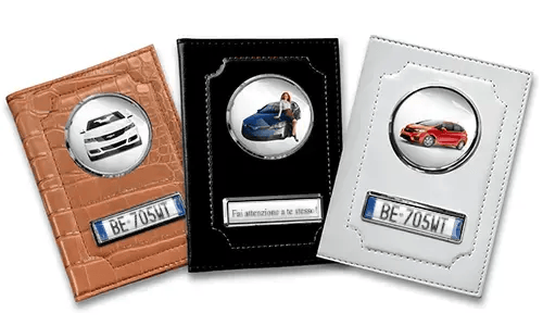 Porte-documents de voiture standard avec voiture/photo et plaque d'immatriculation pour ta copine