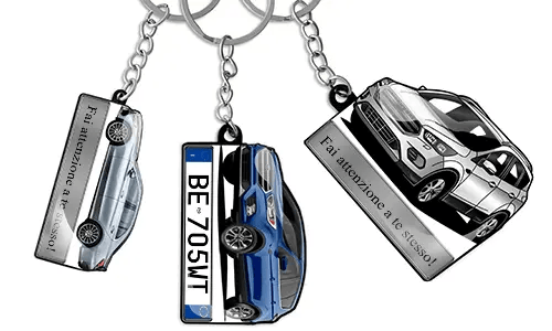 Samochodowy brelok tekstowy