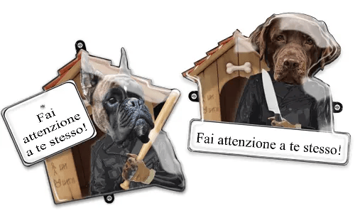 Hundskylt med foto