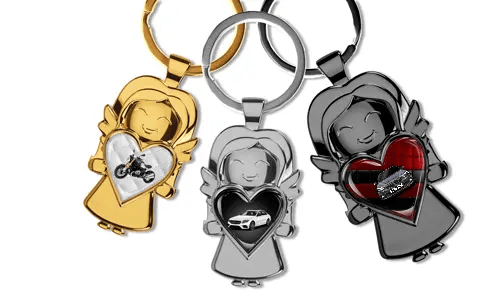 Guardiano-Angelo-Catena-Chiave-Con-Auto-Personalizzata