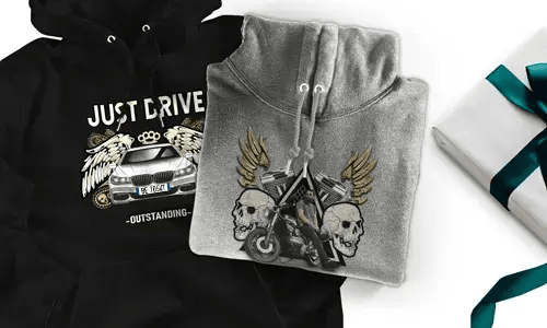 Hoodie mit Auto-Motiv für deinen Sohn