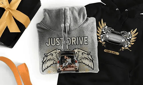 Personalizowana bluza z motywem samochodu dla twojej żony