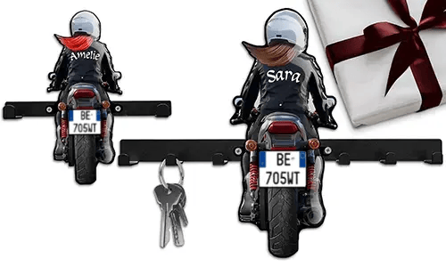 Portachiavi da parete unico per la tua meravigliosa figlia motociclista