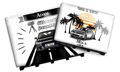 Wieszak na klucze z nazwą i wzorem