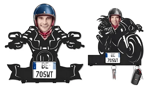 Nástěnný držák na klíče pro milovníky motorek