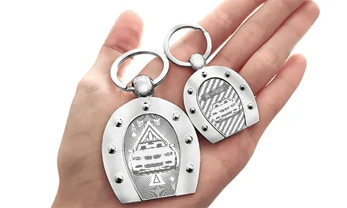 Keyring Horseshoe with Engraving