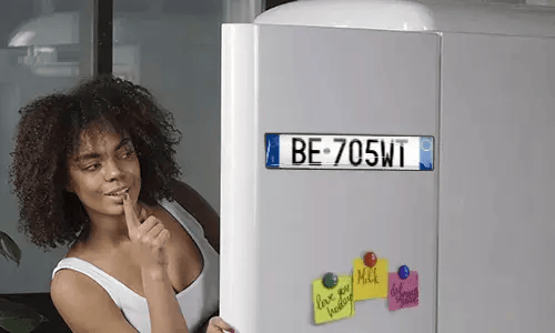 Registreringsskyltmagnet