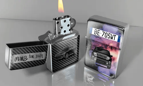 Briquet en acier inoxydable à essence