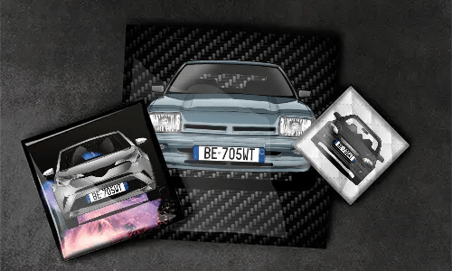 Magnes czworokątny bezramkowy