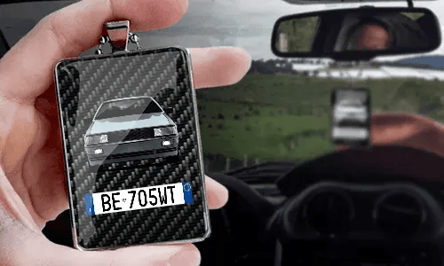 Car mirror chain - rectangle