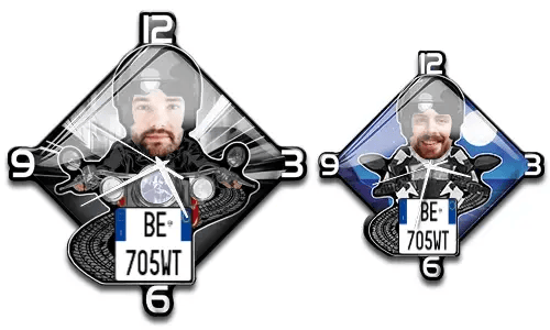 Nástěnné hodiny motocykl