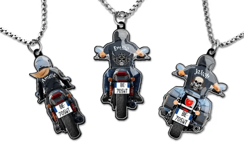 Necklace Name Motorbike