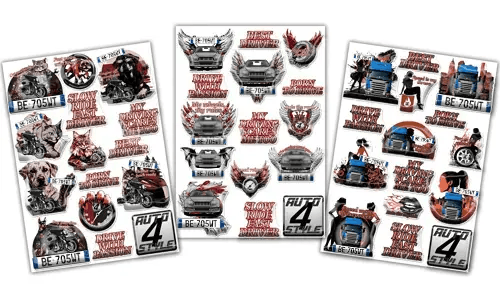 Packs d'autocollants personnalisés