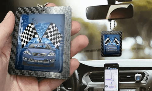 Spiegelketting rechthoek – Carbon rechthoek