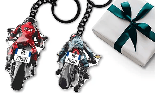 Llavero de moto deportiva – regalo para tu papá