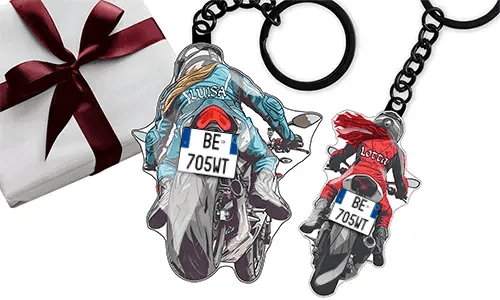 Sportmotorrad-Schlüsselanhänger – Geschenk für deine Mutter