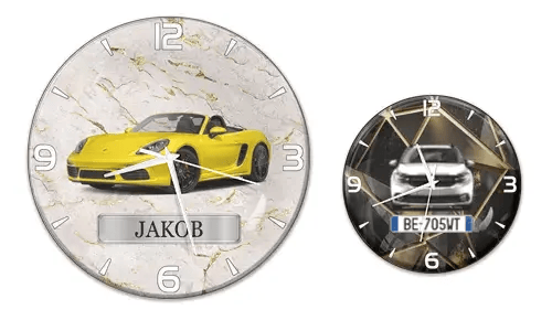 Wanduhr für Autoliebhaber