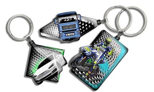 Coole sleutelhanger-auto