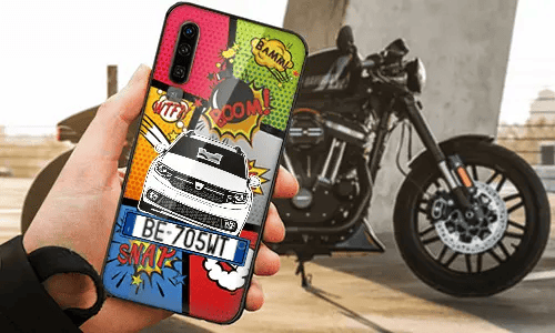 personalisierte handyhülle mit Motorradsilhouette handyhülle mit motorrad motiv