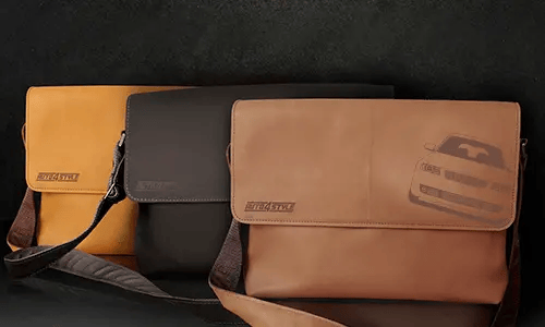 damen und herrren leder umhängetasche in drei Farben ledertasche modern