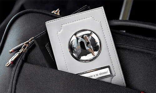 Car documents holder white